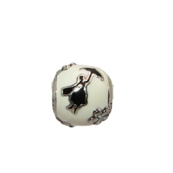 Pandora Disney Mary Poppins Silhouette Enamel CZ SS .925 Charm 797510ENMX - Picture 1 of 6